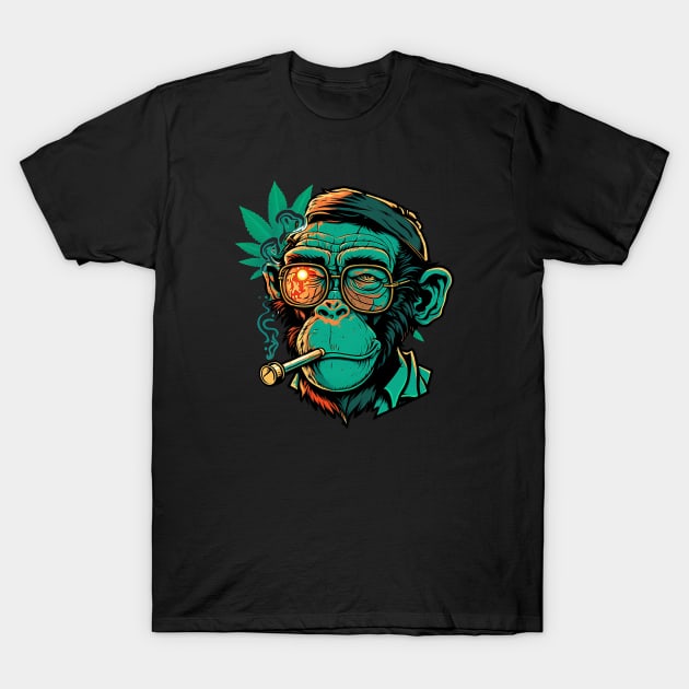 Professor Monkey T-Shirt by Lional Studio